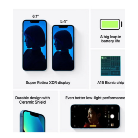 iPhone 13 128GB Midnight 5G With Facetime - TRA Approved