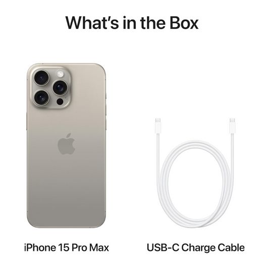 iPhone 15 Pro Max Natural Titanium 5G with Face Time - TRA Approved