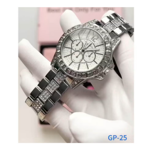 HainoTeko Germany GP 25 Watch with Headphone and Bag Special Gift Pack Combo for Ladies and Womens