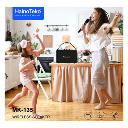 Haino Teko MK-135 Splash Proof Wireless Speaker with 2 Wireless Mic