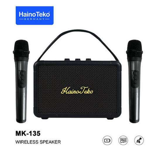Haino Teko MK-135 Splash Proof Wireless Speaker with 2 Wireless Mic
