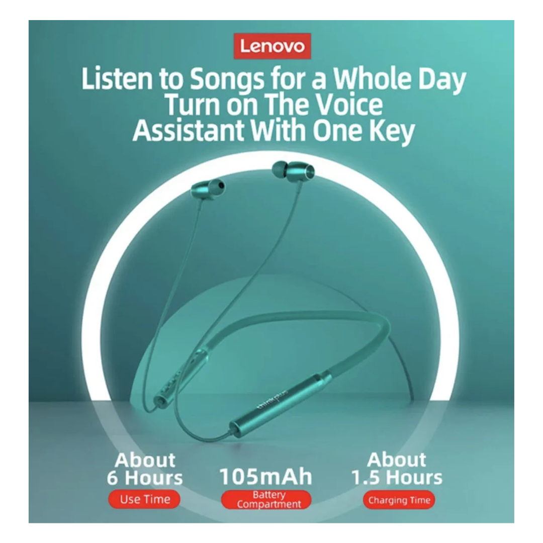 Lenovo HE05X Neckband Earphones