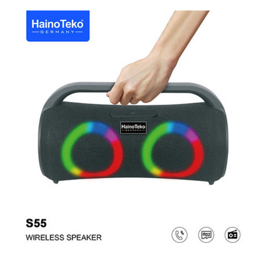 Haino Teko Germany S55 Portable Wireless Bluetooth Speaker Black