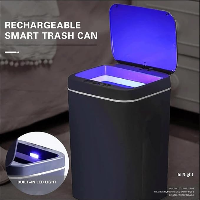 Green Lion 14 liter sensor-activated smart trash can