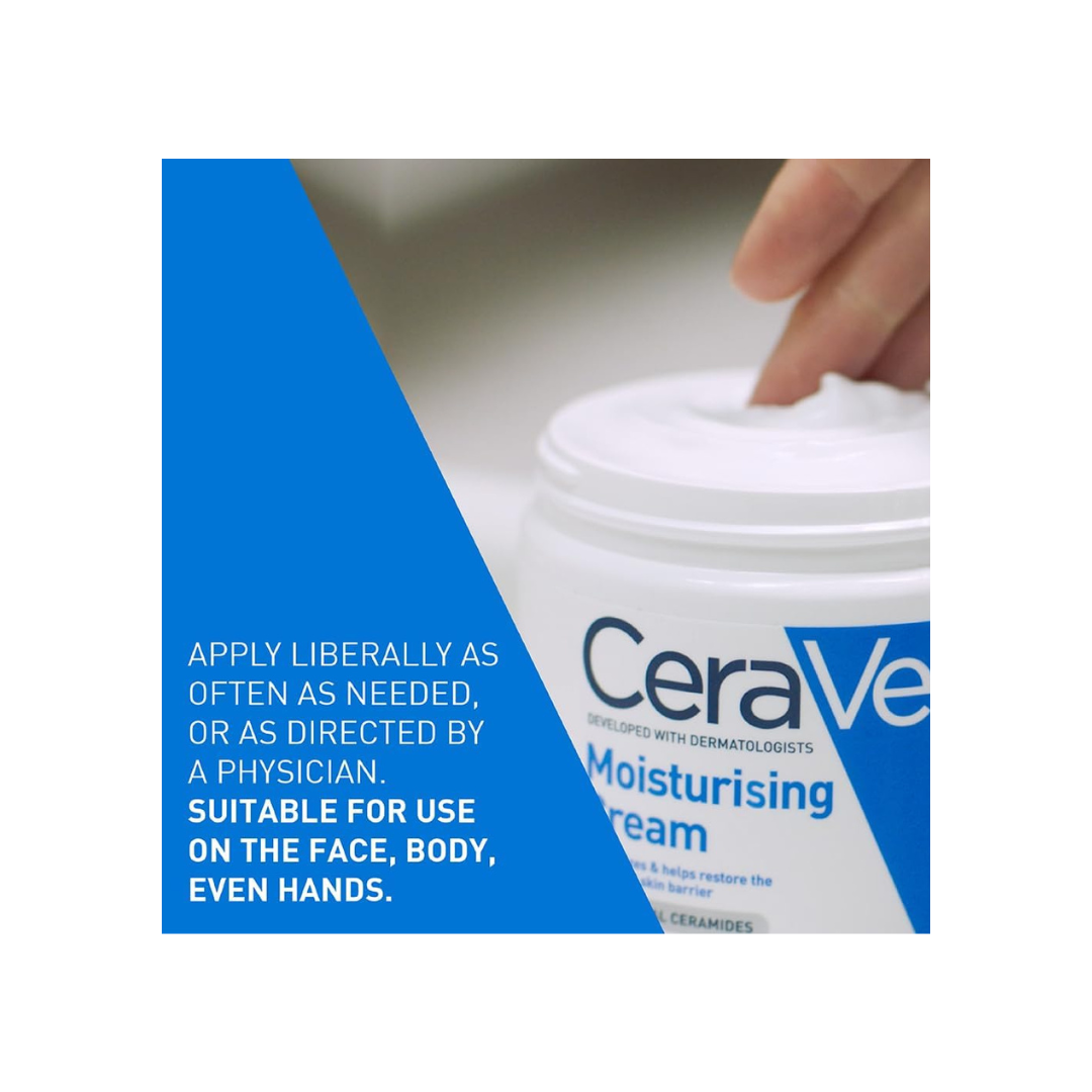 CeraVe Moisturizing Cream | 48H Body and Face Moisturizer