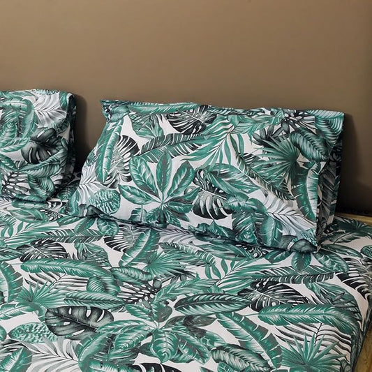 Printed Cotton Bedsheet with Pillow Covers