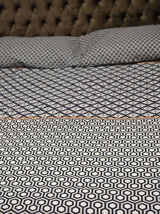 Printed Cotton Bedsheet with Pillow Covers
