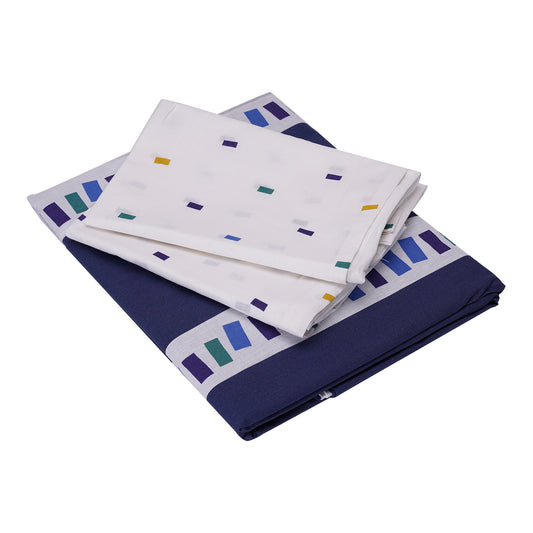 Printed Cotton Bedsheet with Pillow Covers