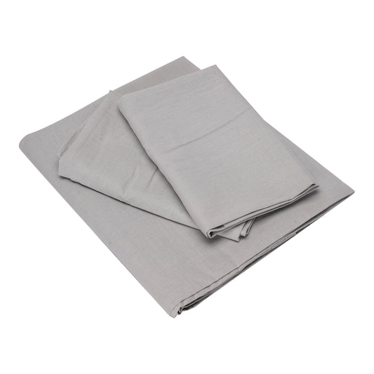 Flat Soft Cotton Dyed Bedsheet with Pillows