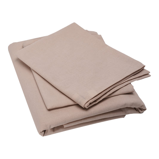 Flat Soft Cotton Dyed Bedsheet with Pillows