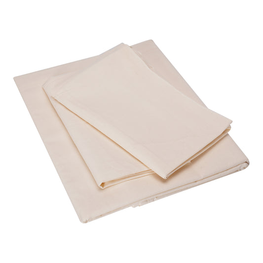 Flat Soft Cotton Dyed Bedsheet with Pillows