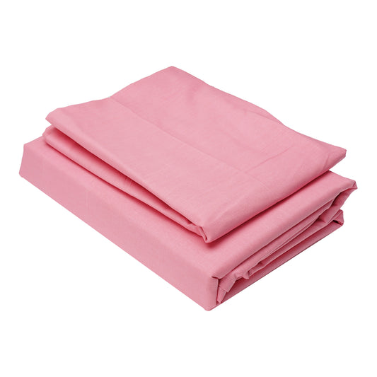 Flat Soft Cotton Dyed Bedsheet with Pillows