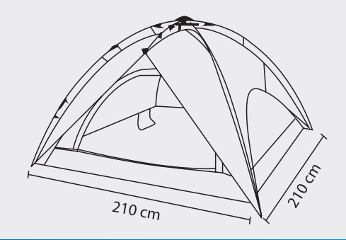 Fleet Tent 250 for Outing, Camping