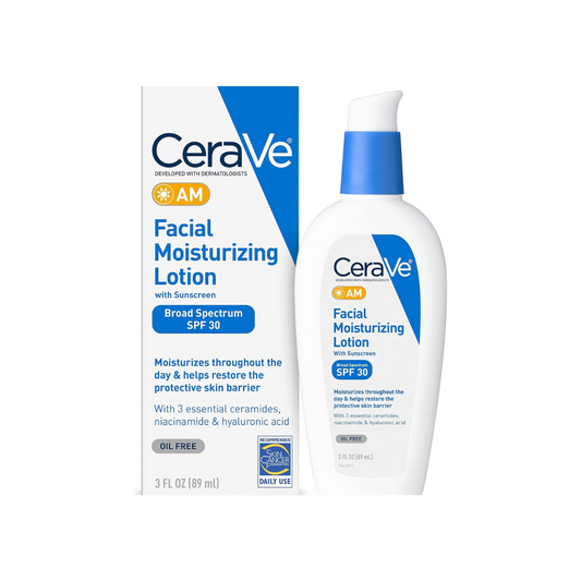 Cerave Facial Moisturizing Lotion Am Spf 30 3 Oz Daily Face Moisturizer With Spf Packaging May Vary
