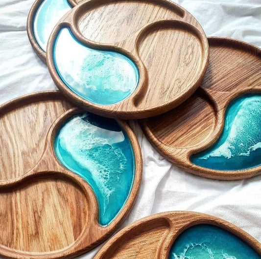  Wood Serving Tray with Handles