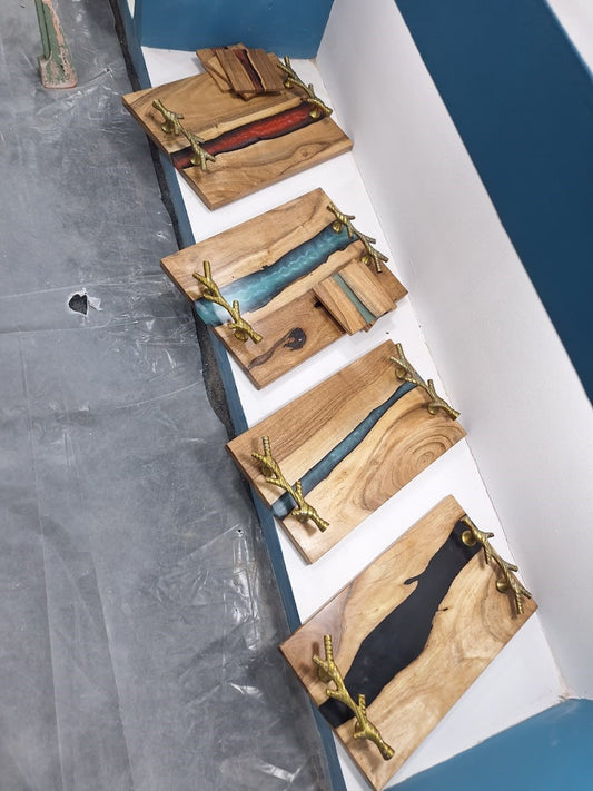  Wood Serving Tray with Handles