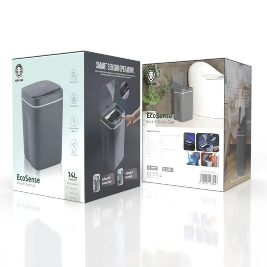 Green Lion 14 liter sensor-activated smart trash can