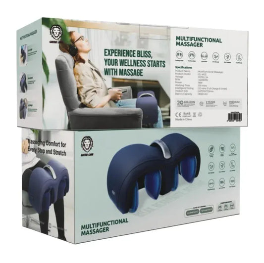 Green Lion Multifunctional Knee Massager - Blue