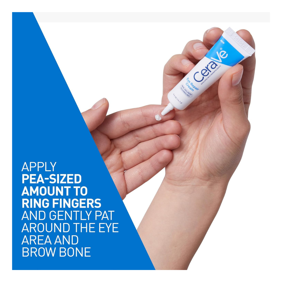 CeraVe Eye Repair Cream | Under Eye Cream for Dark Circles and Puffiness Delicate Skin Under Eye Area with Hyaluronic acid #BrightEyes #WrinkleCare #CaffeineBoost #EyeCreamEssentials #PeptidePower #AntiAgingSkincare #YouthfulGlow #SmoothSkin #TiredEyes #UnderEyeCare