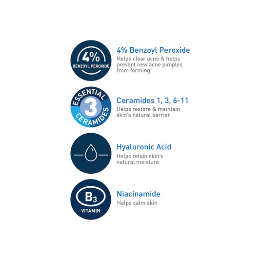 CeraVe Acne Foaming Cream Wash Gentle Face and Body Acne Cleanser with Benzoyl Peroxide 10%, Hyaluronic Acid #ClearSkinJourney #AcneFighter #GentleCleanser #BenzoylPeroxide #AcneCare #HydrationBoost #FaceAndBody #DermatologistRecommended #BreakoutControl #HealthySkinRoutine