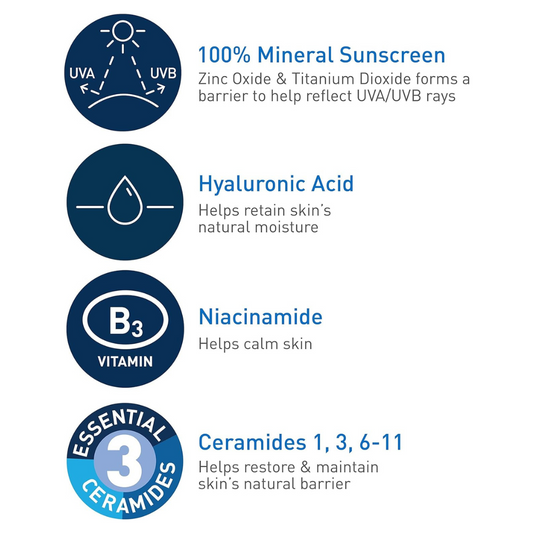 CeraVe 100% Mineral Sunscreen SPF 50 | Face Sunscreen with Zinc Oxide &amp; Titanium Dioxide for Sensitive Skin #BrightEyes #WrinkleCare #CaffeineBoost #EyeCreamEssentials #PeptidePower #AntiAgingSkincare #YouthfulGlow #SmoothSkin #TiredEyes #UnderEyeCare