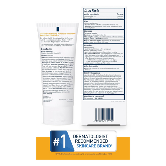 CeraVe 100% Mineral Sunscreen SPF 50 | Face Sunscreen with Zinc Oxide &amp; Titanium Dioxide for Sensitive Skin #BrightEyes #WrinkleCare #CaffeineBoost #EyeCreamEssentials #PeptidePower #AntiAgingSkincare #YouthfulGlow #SmoothSkin #TiredEyes #UnderEyeCare