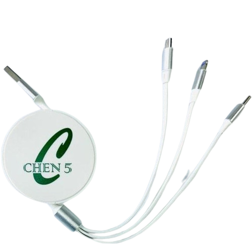 Multi Charging Cable 2Pack 4Ft 3 in 1 Retractable Fast Charging Cord Multi  Charger Cable Multi USB Cable with IP/Type C/Micro USB Ports for Cell