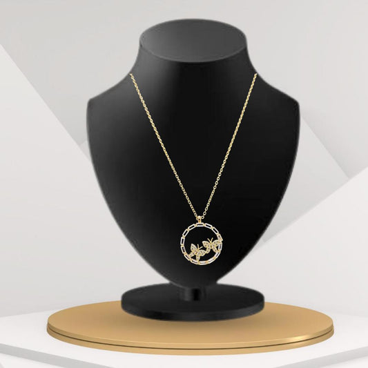 Butterfly Necklaces in 18K Yellow Gold