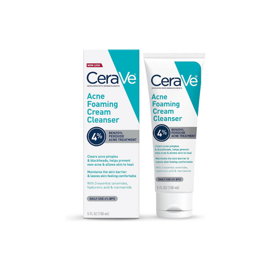 CeraVe Acne Foaming Cream Wash Gentle Face and Body Acne Cleanser with Benzoyl Peroxide 10%, Hyaluronic Acid #ClearSkinJourney #AcneFighter #GentleCleanser #BenzoylPeroxide #AcneCare #HydrationBoost #FaceAndBody #DermatologistRecommended #BreakoutControl #HealthySkinRoutine