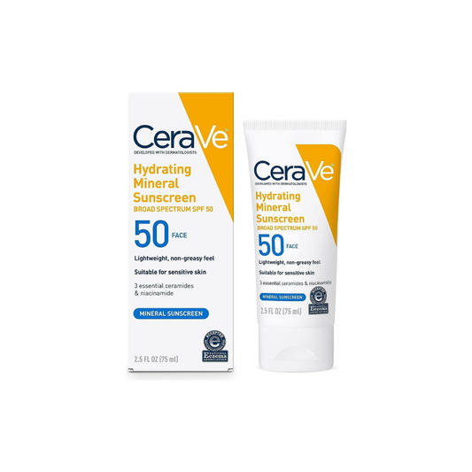 CeraVe 100% Mineral Sunscreen SPF 50 | Face Sunscreen with Zinc Oxide &amp; Titanium Dioxide for Sensitive Skin #BrightEyes #WrinkleCare #CaffeineBoost #EyeCreamEssentials #PeptidePower #AntiAgingSkincare #YouthfulGlow #SmoothSkin #TiredEyes #UnderEyeCare
