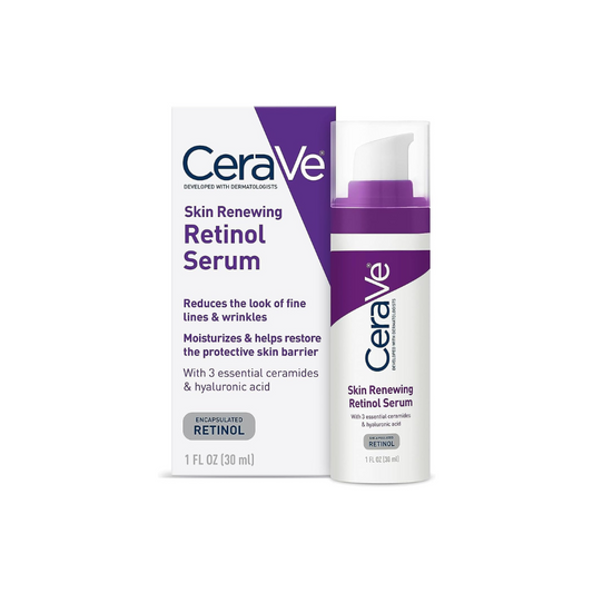 CeraVe Anti Aging Retinol Serum 1 Ounce Cream Serum for Smoothing Fine Lines and Skin Brightening Fragrance Free. #Skin Serum  #Face Serum #Face Products # Face Scrub 