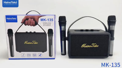 Haino Teko MK-135 Splash Proof Wireless Speaker with 2 Wireless Mic