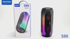 Haino Teko S88 Waterproof Bluetooth Speaker with RGB Lighting, Micro SD Slot