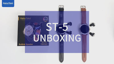 HainoTeko Germany Premium ST-5 Watch Buds With Large Screen Round Shape AMOLED Display