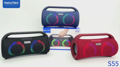 Haino Teko Germany S55 Portable Wireless Bluetooth Speaker Black