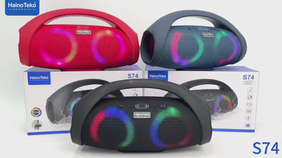 Haino Teko Germany S74 Wireless Portable Bluetooth Speaker Black