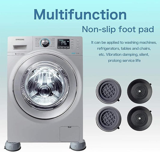 SKY-TOUCH 4pcs Anti Vibration Pads for Washer Dryer Shock and Noise Cancellation, Washing Machine Stand to Prevent Shifting, Shaking Walking for Home