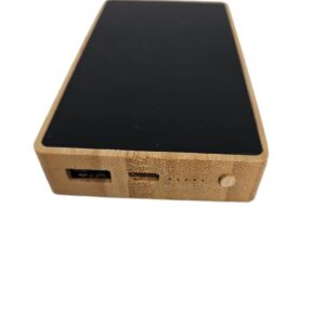 10,000 mAh Wooden Power Bank With USB And Type C Port