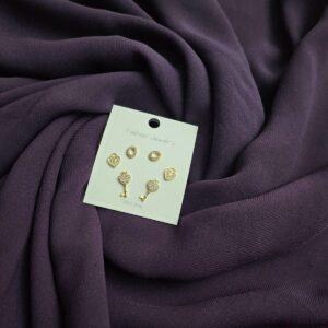 18K Gold Plated 6 Pieces Earring Set