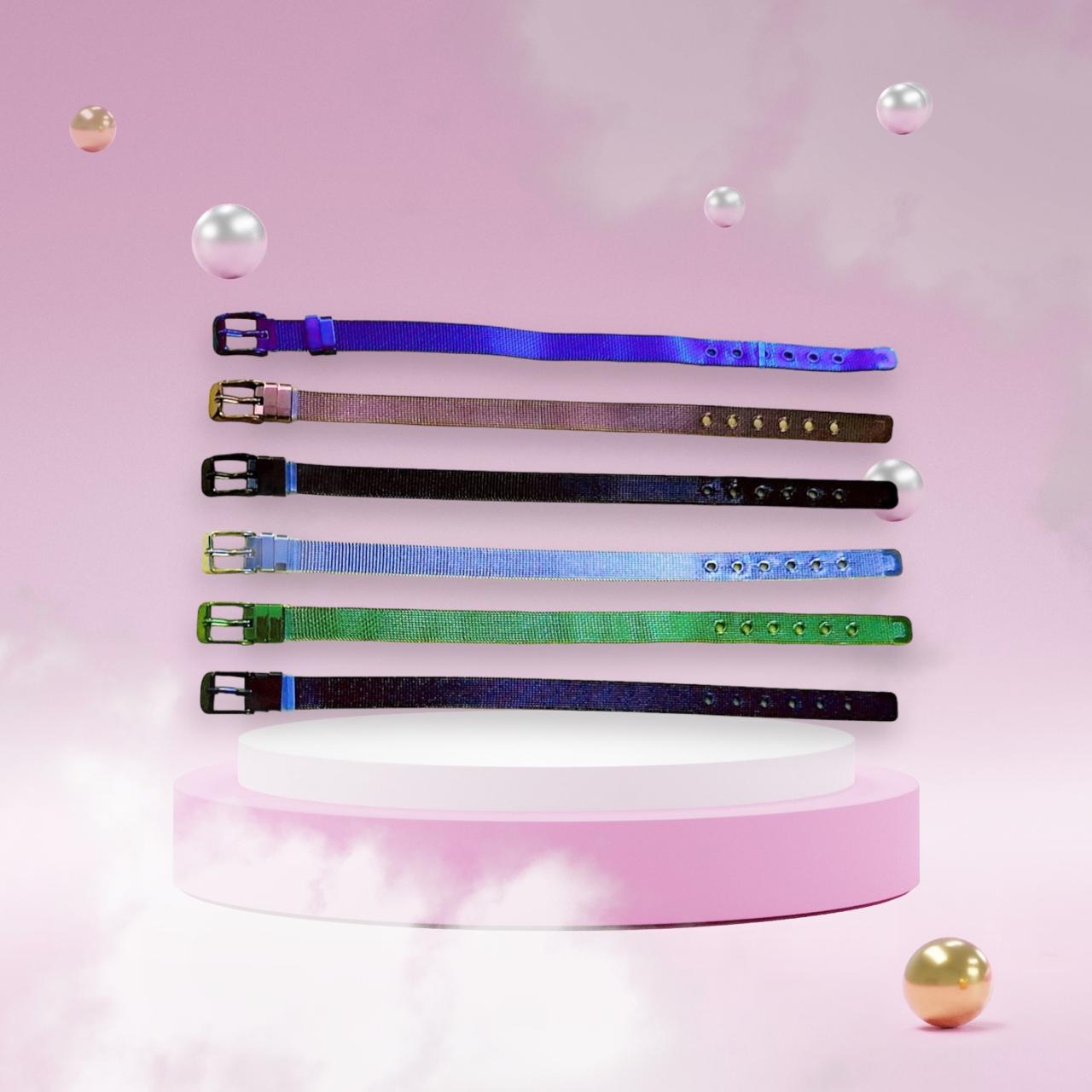 18K Gold Plated Bracelet With Evil Eye Tussles