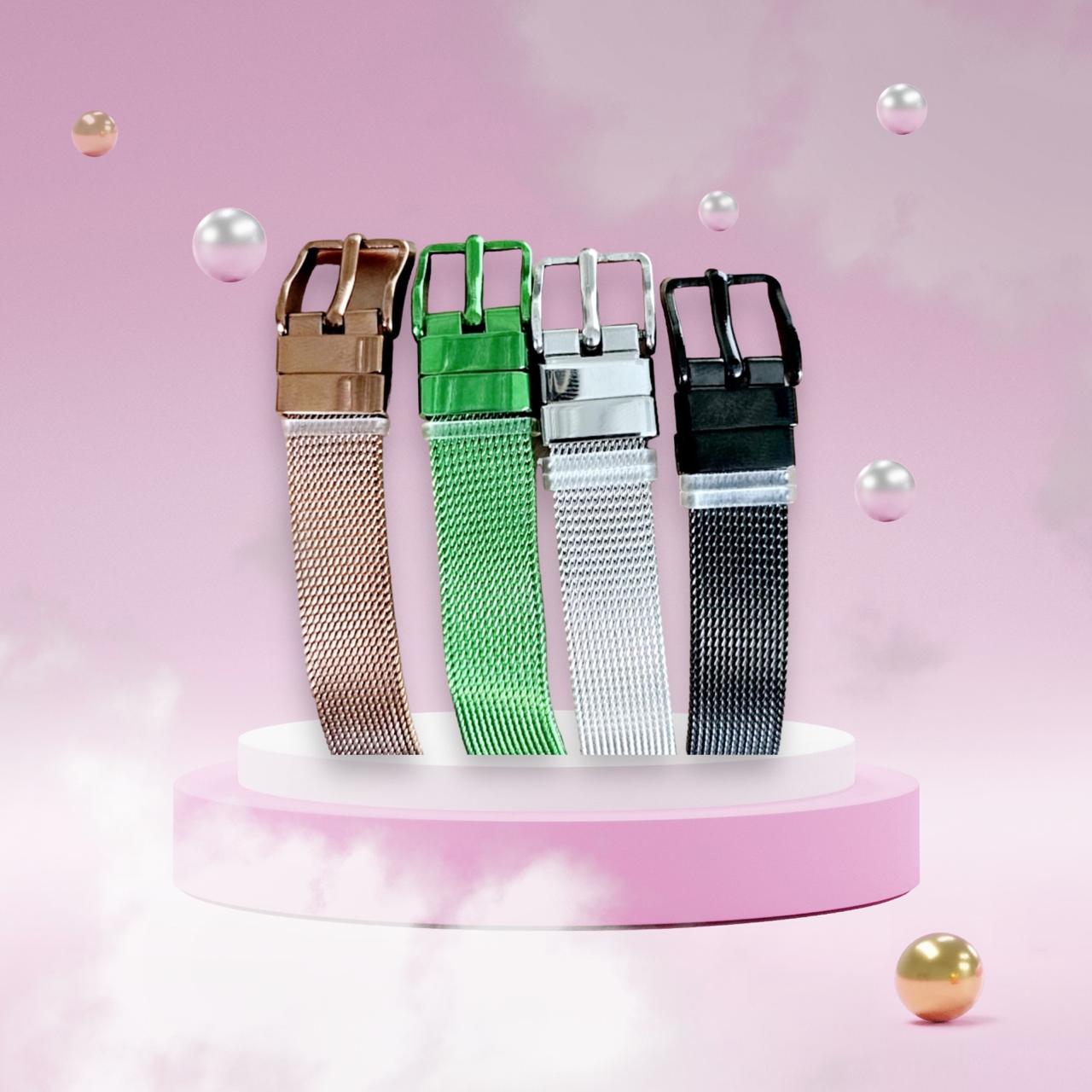 18K Gold Plated Bracelet With Evil Eye Tussles